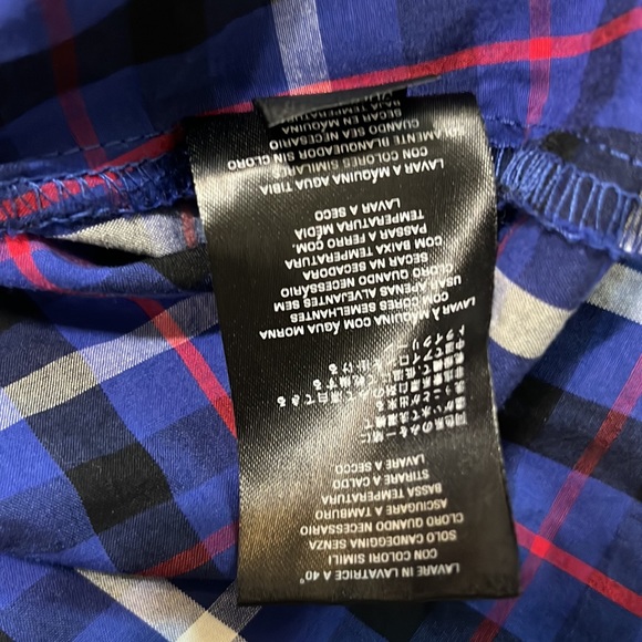 Harley-Davidson Plaid Button-down Long Sleeved Top/ Size Medium/ Blue - Picture 9 of 9